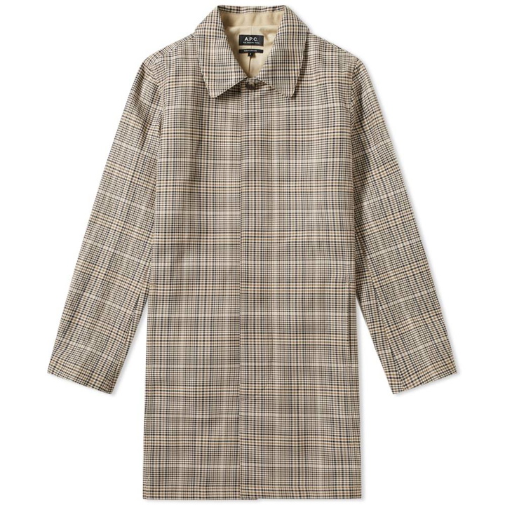 Photo: A.P.C. Stefano Check Long Coat