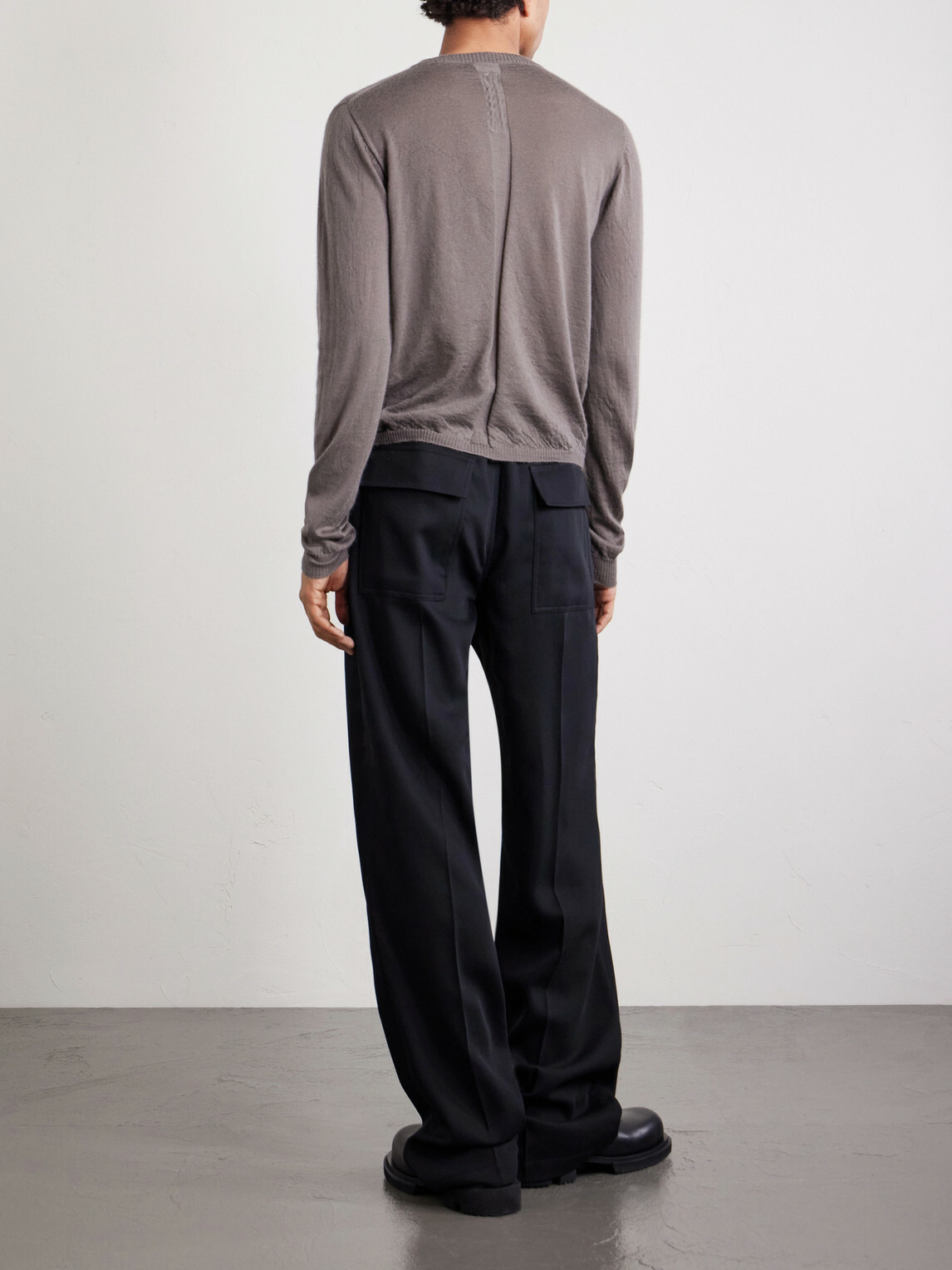 Rick Owens - Slim-Fit Boiled Cashmere Sweater - Gray