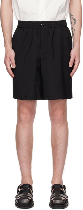 Photo: AMI Paris Black Four-Pocket Shorts