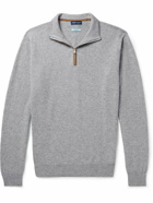 Peter Millar - Cashmere-Blend Half-Zip Sweater - Gray