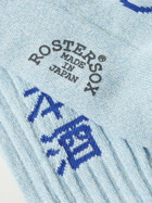 Rostersox - Sake Intarsia Ribbed Cotton-Blend Socks