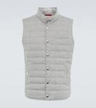 Brunello Cucinelli - Linen and wool down vest