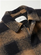 Mr P. - Checked Padded Wool-Blend Blouson Jacket - Brown