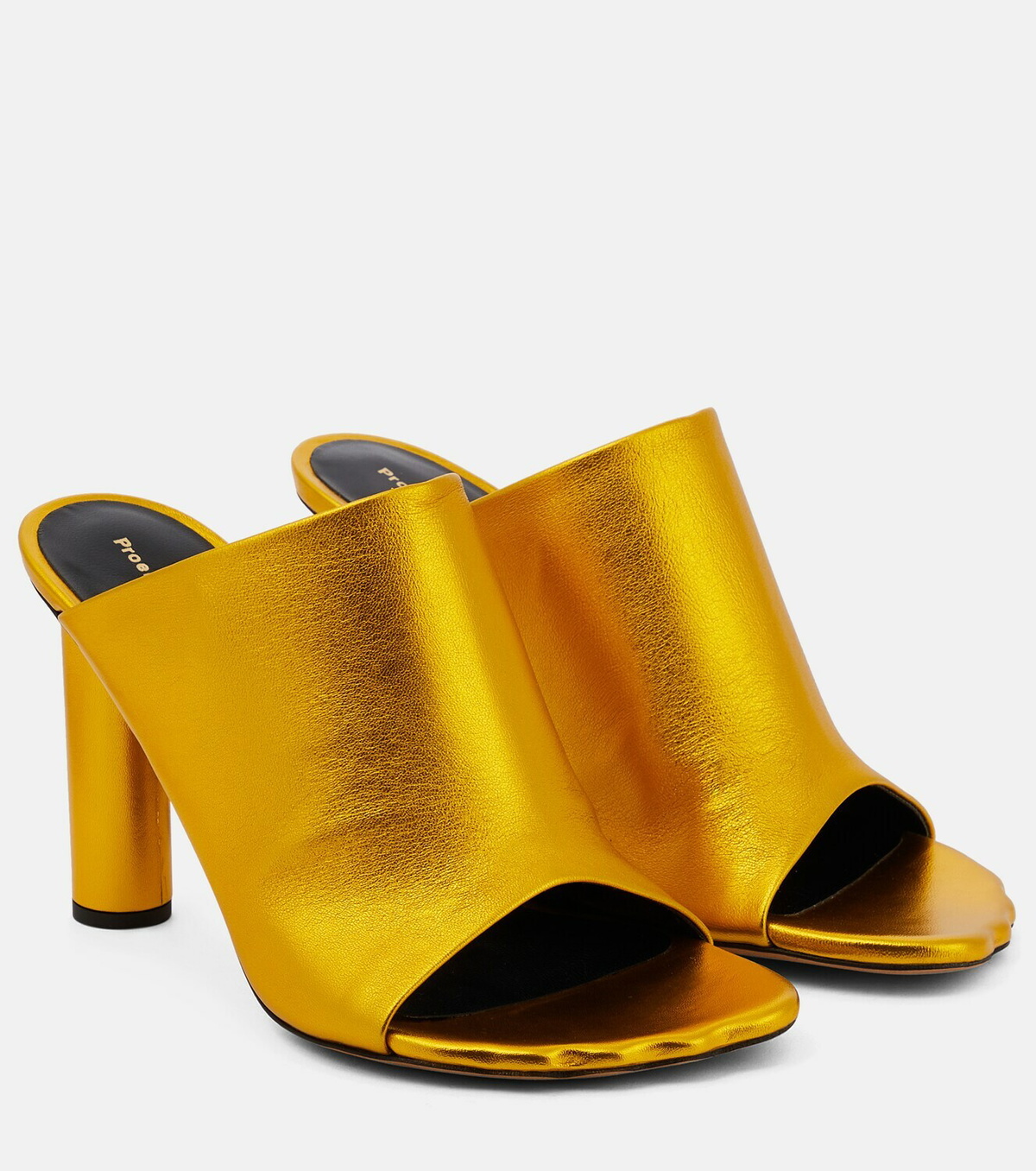 Proenza Schouler Metallic leather mules Proenza Schouler