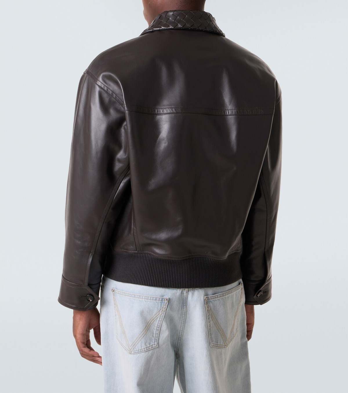 Bottega Veneta Intrecciato leather jacket