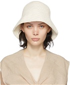 Lauren Manoogian Off-White Knit Bell Hat