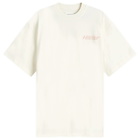 Honor the Gift Men's Globe Logo T-Shirt in Cream