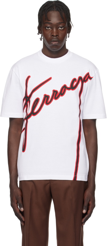 Photo: Ferragamo White Short Sleeved T-shirt