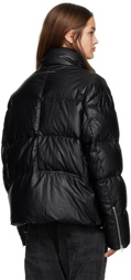 MM6 Maison Margiela Black Quilted Down Jacket