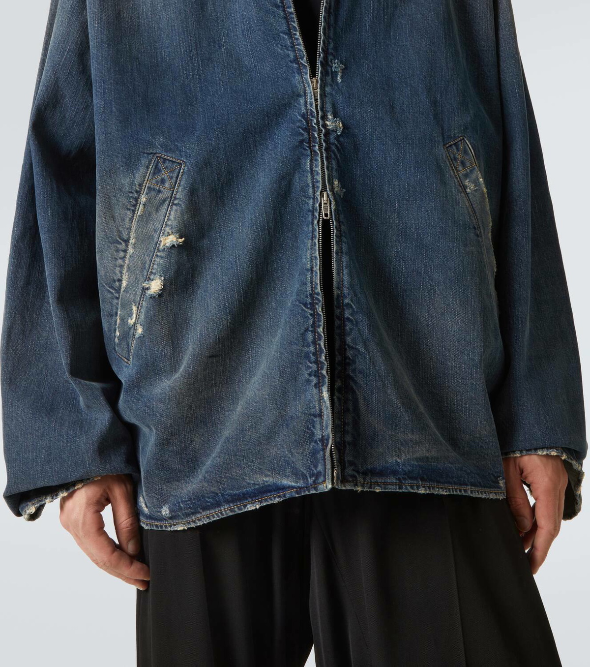 Balenciaga Distressed denim jacket