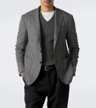 Canali Herringbone wool and cashmere blazer