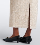 Vince Sequined velvet midi skirt