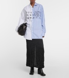 MM6 Maison Margiela Logo cotton poplin shirt
