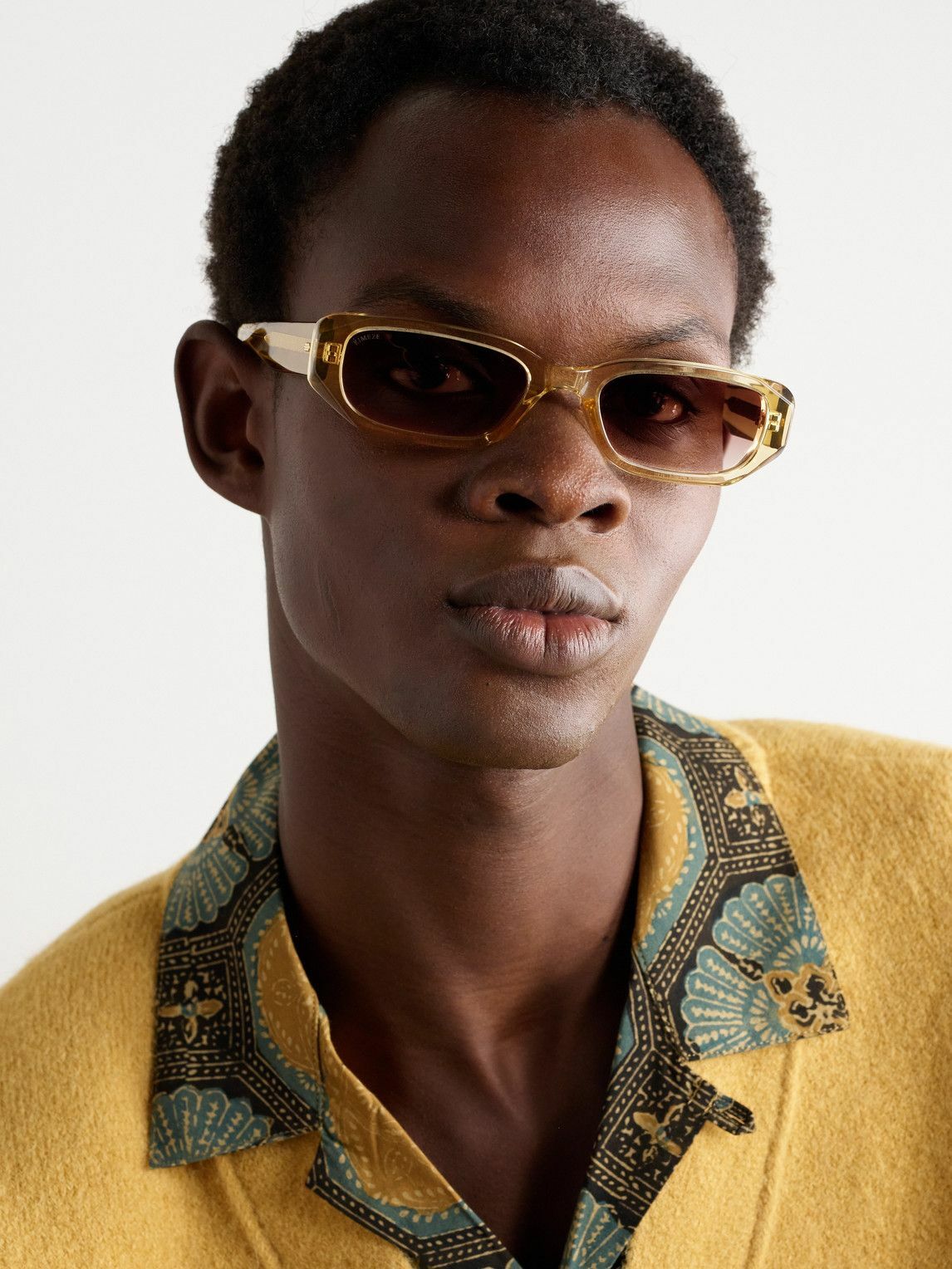 Kimeze - Oré Rectangle-Frame Mazzucchelli Acetate Sunglasses