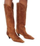 Khaite Dallas suede Western boots