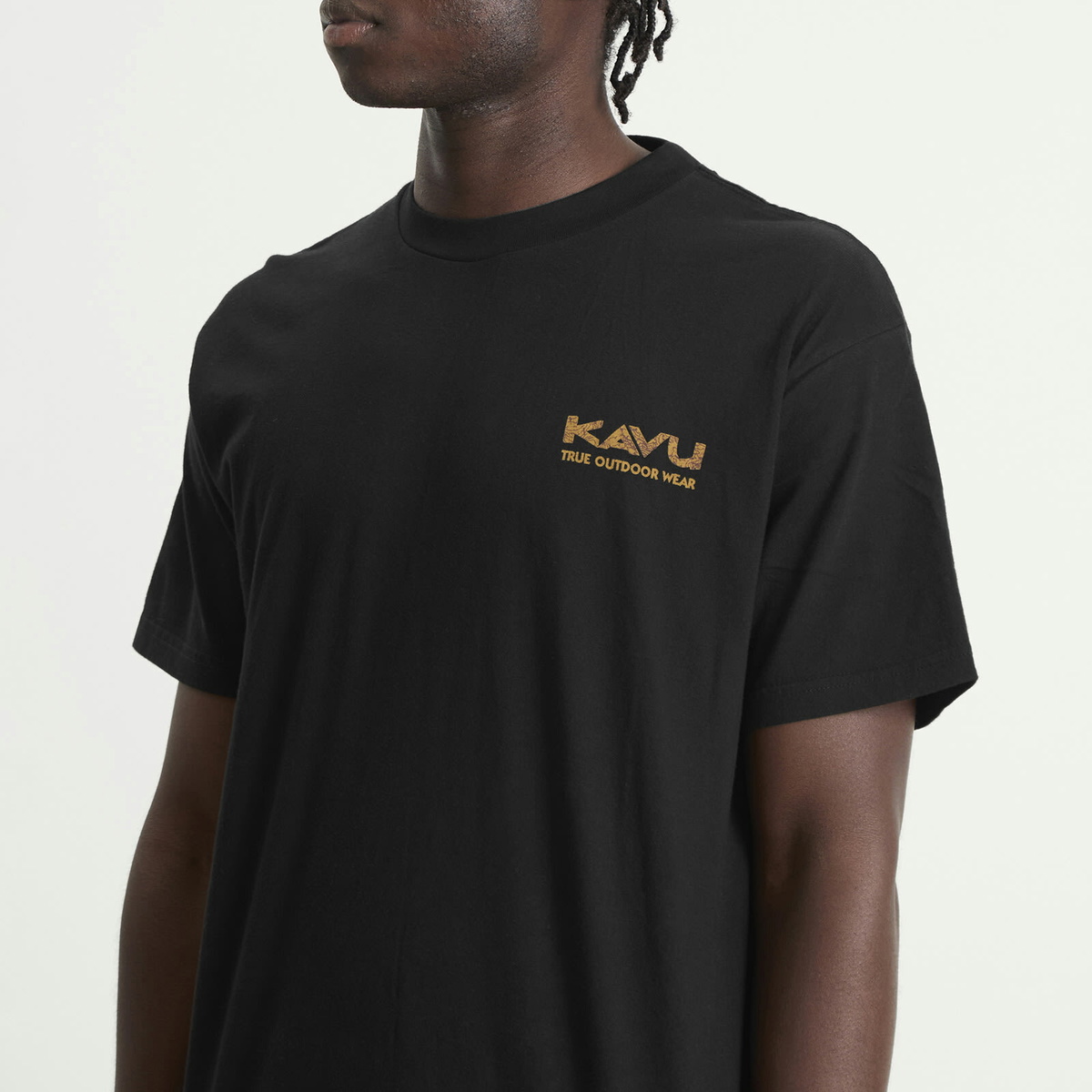 KAVU Men's Range T-Shirt in Black