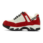 Maison Margiela White and Red Security Sneakers