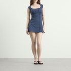 Peachy Den Women's Joni Button Dress in Navy
