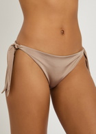 Max Mara Beachwear Samuela Pearlescent Bikini Briefs Beige