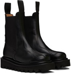 Toga Pulla SSENSE Exclusive Black Leather Chelsea Boots