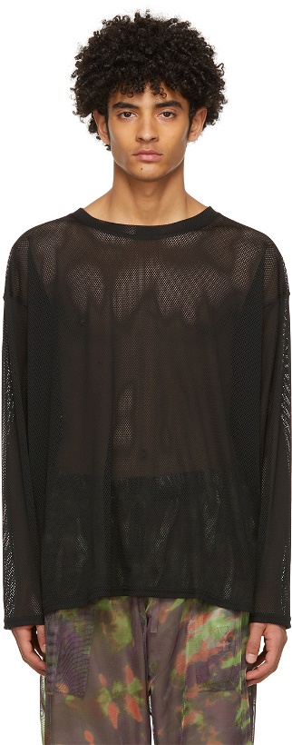 Photo: South2 West8 Black Mesh Sweater
