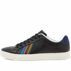 Paul Smith Men's Embroidered Rex Sneakers in Black