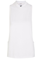 Versace Open Side Stretch-cotton Tank top White