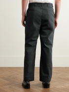 A.PRESSE - Work Straight-Leg Cotton-Blend Chinos - Gray
