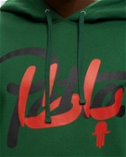 Patta Patta X Andy Wahloo Script Logo Boxy Hooded Sweater Green - Mens - Hoodies