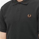 Fred Perry Authentic Men's Engineered Stripe Polo Shirt in Black