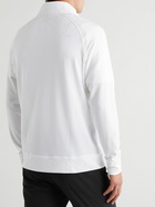 G/FORE - Luxe Staple Mid Tech-Jersey Half-Zip Golf Top - White