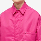 Valentino Men's Padded Nylon Overshirt in Pink Pp