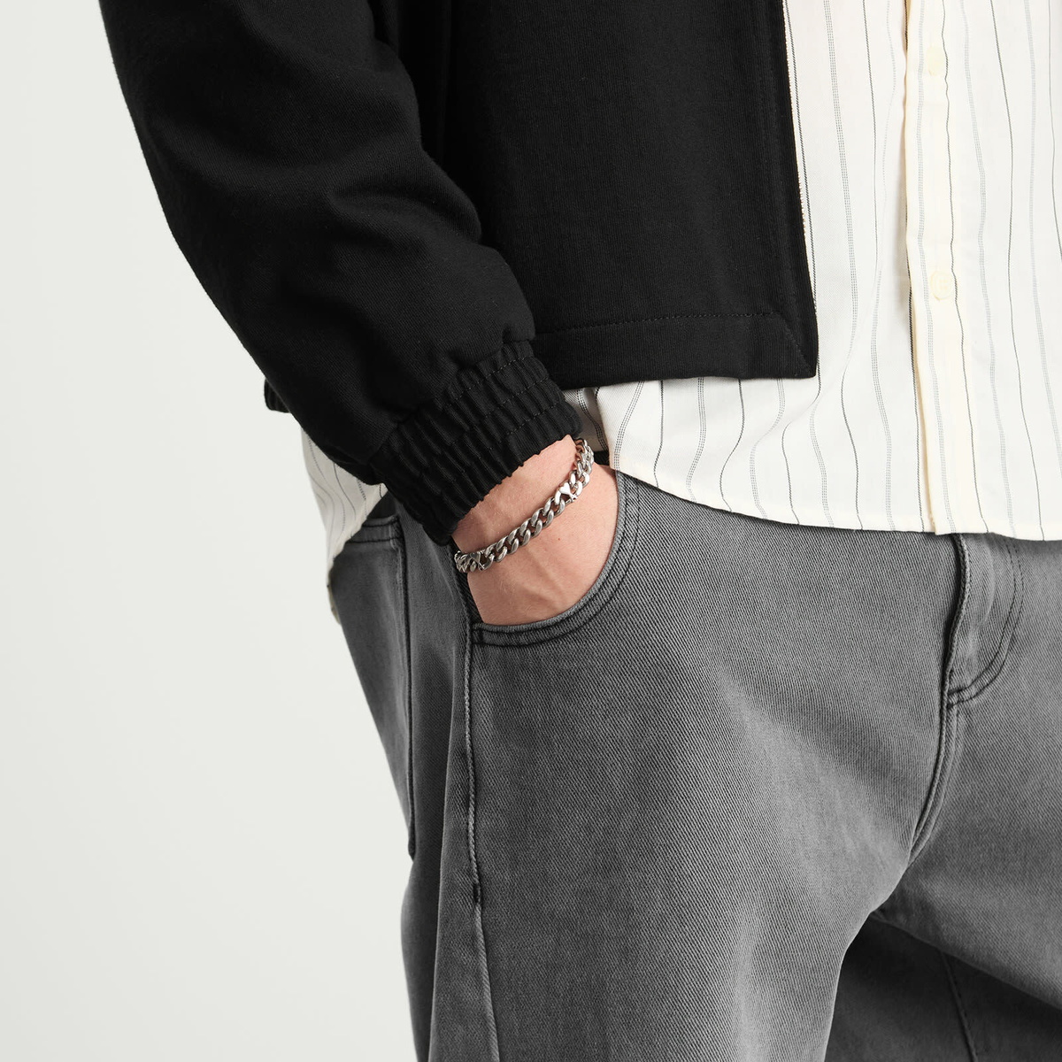 AMI Paris Men's Brass Bracelet in Argent 