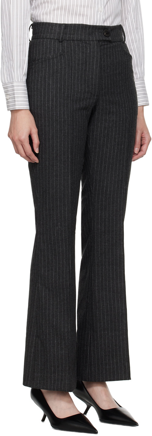Ernest W. Baker Gray Flared Trousers