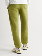 Abc. 123. - Tapered Logo-Appliquéd Cotton-Blend Jersey Sweatpants - Green