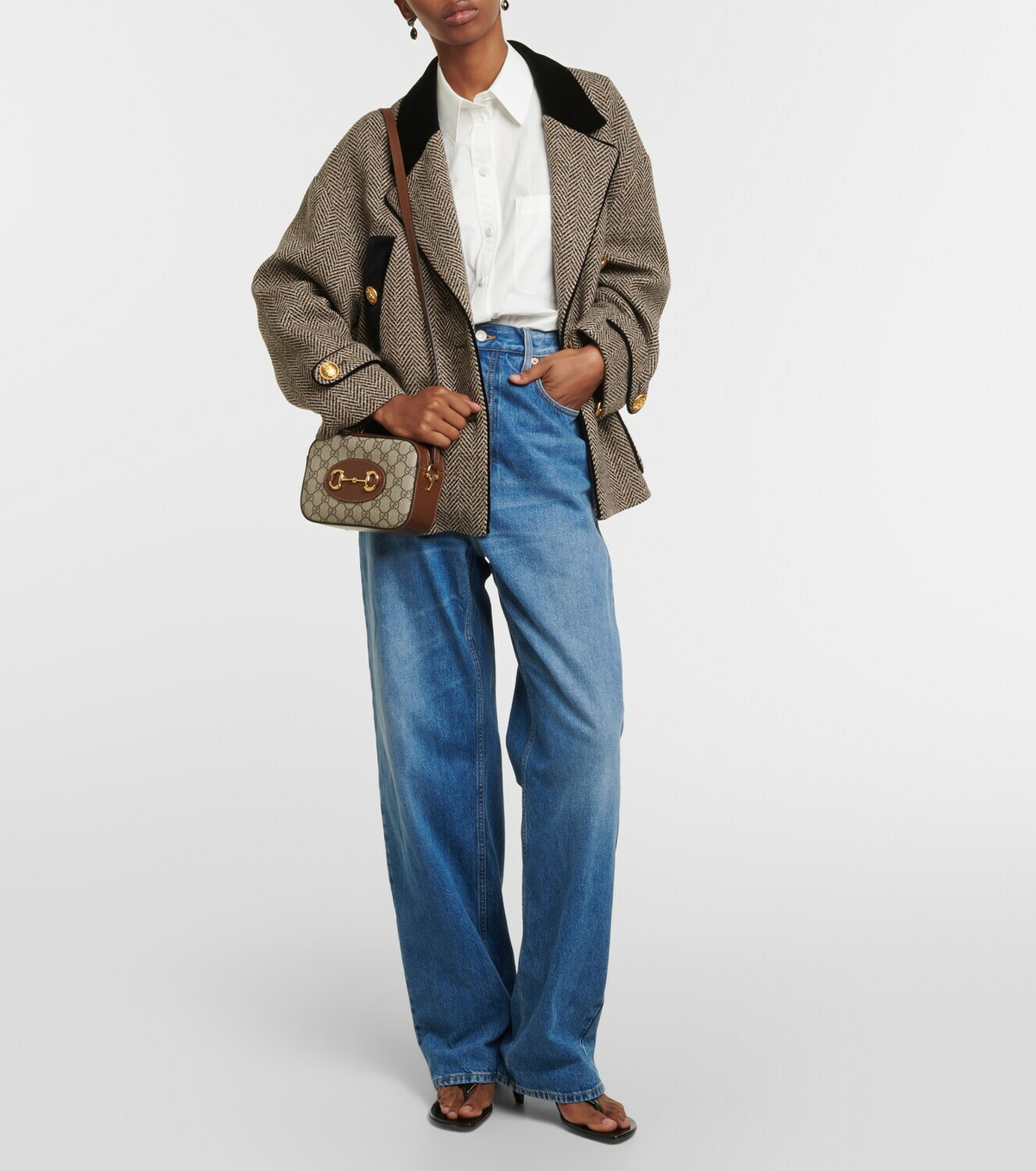 Gucci Gucci Horsebit 1955 Small canvas crossbody bag