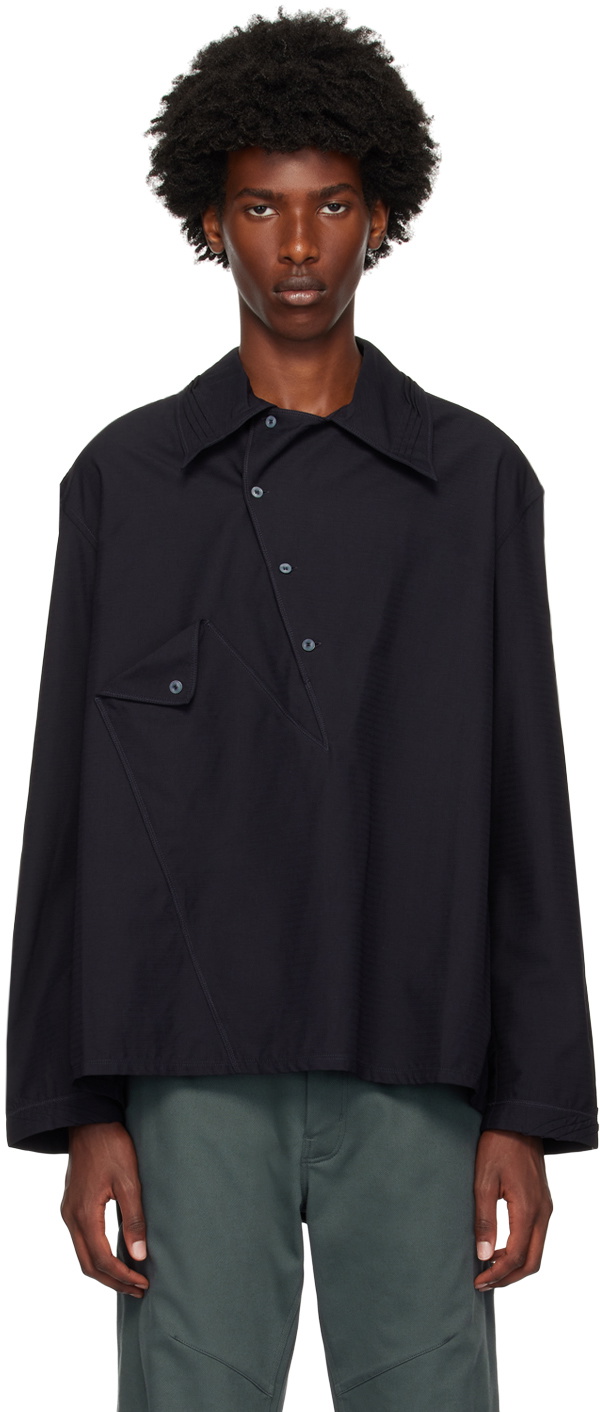 KIKO KOSTADINOV ブラック Jarocka シャツ Kiko Kostadinov Black Jarocka Shirt Kiko Kostadinov