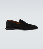 Christian Louboutin - Marquees spiked suede loafers