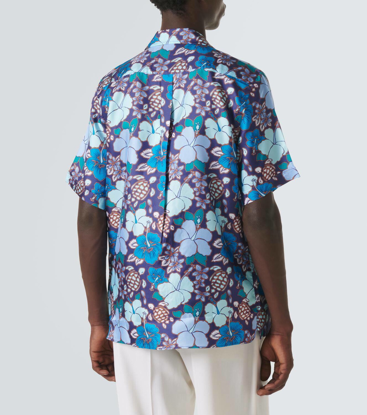 Vilebrequin Charli floral silk bowling shirt