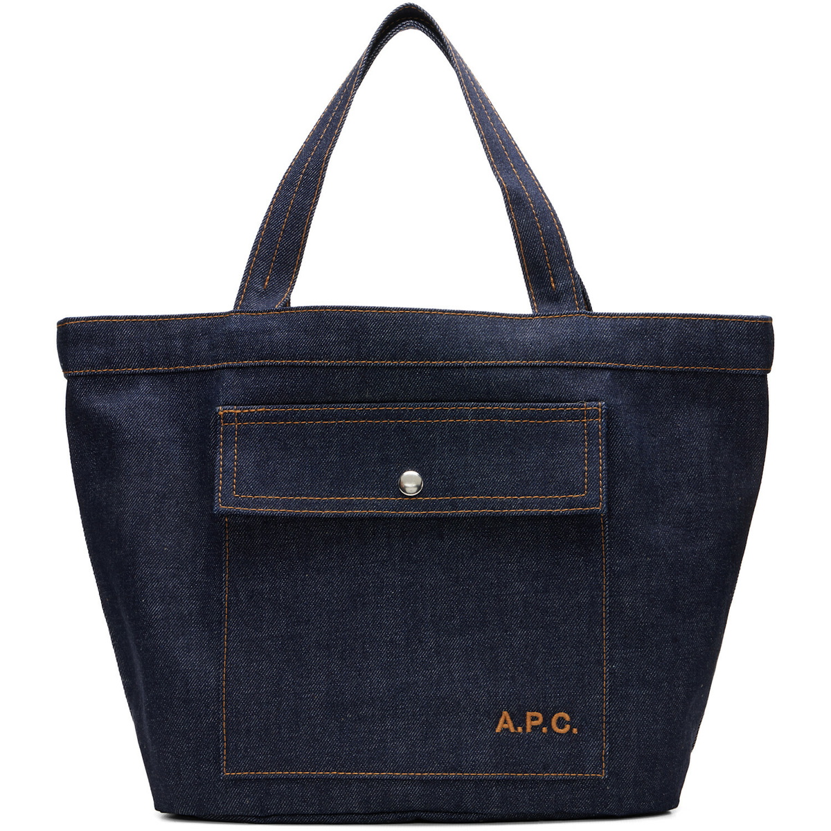 A.P.C. Navy Jade Tote