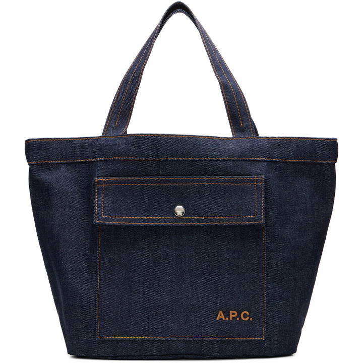 Photo: A.P.C. Navy Jade Tote