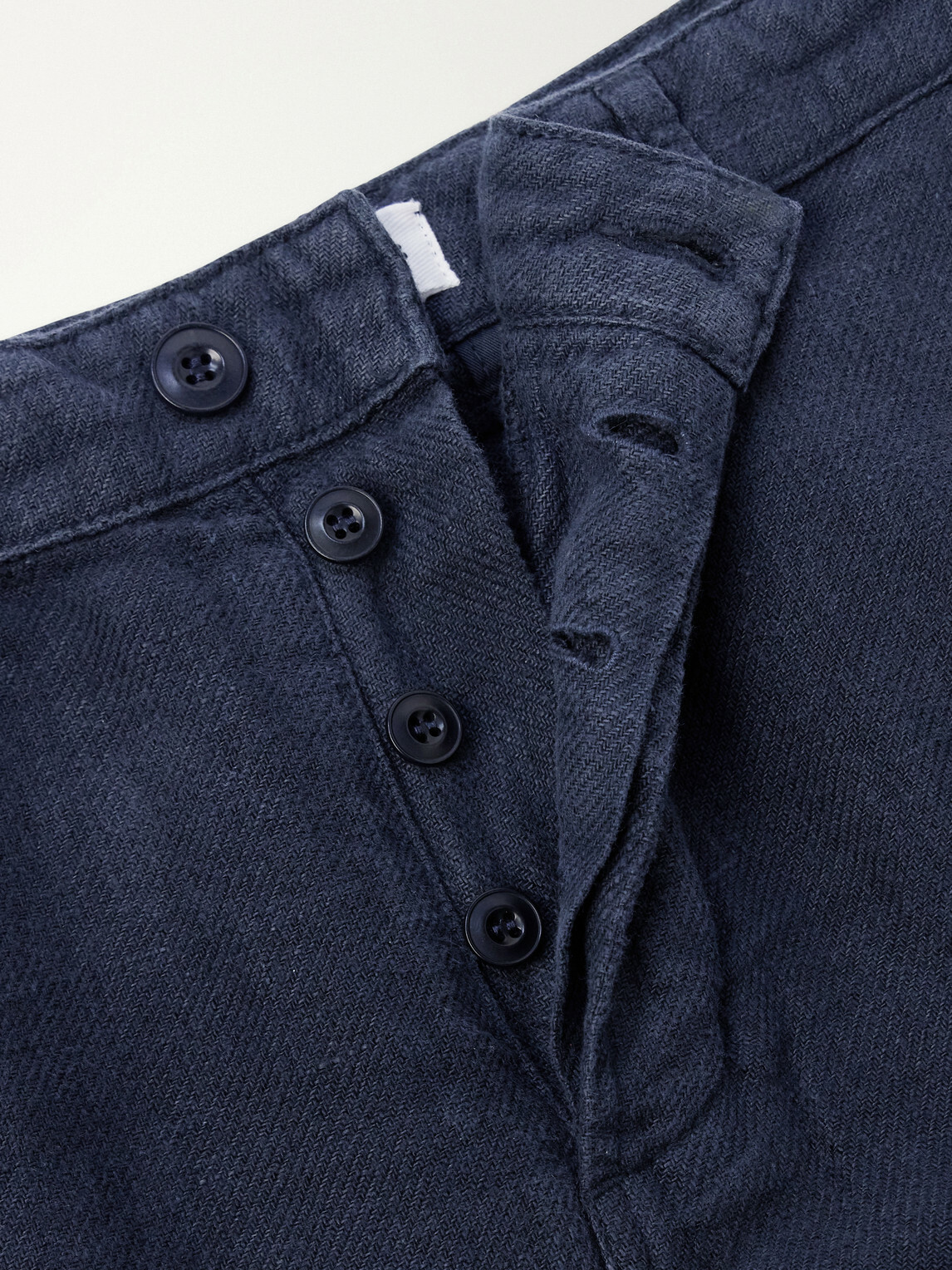 3sixteen - Straight-Leg Linen Trousers - Blue