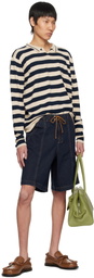 Gimaguas Navy Lewis Denim Shorts