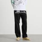 ICECREAM Men's Running Dog Loose Straight Jeans in Black