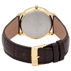 Frederique Constant Slim Line Silver Dial Gold-Plated Unisex Watch 235M4S5