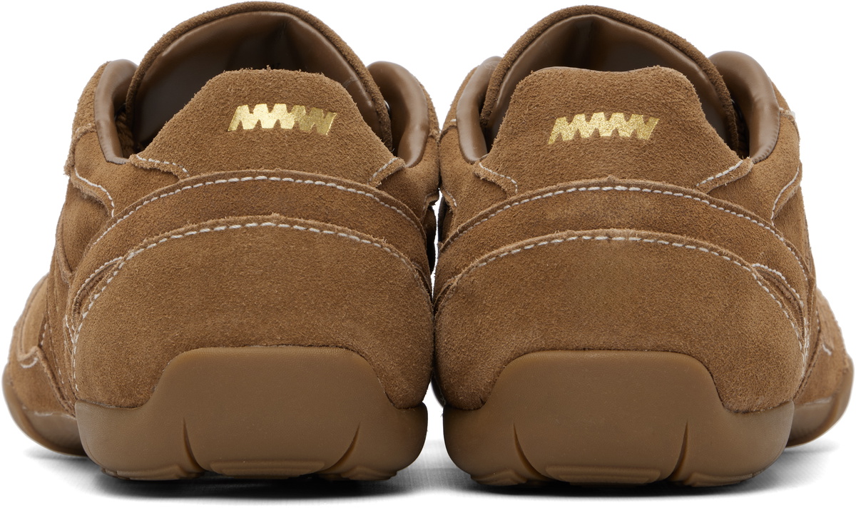 Hugo Brown Faux-Suede Sneakers
