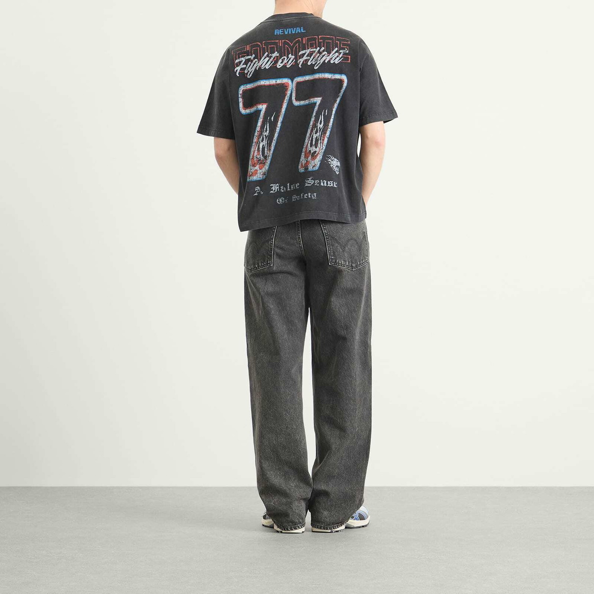 God Made Men's War T-Shirt in Black