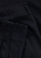 Ymc Collins Straight-leg Wool-blend Trousers Navy