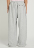 Acne Studios Logo-embroidered Cotton-blend Sweatpants Grey