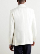 Loro Piana - Linen and Silk-Blend Blazer - White